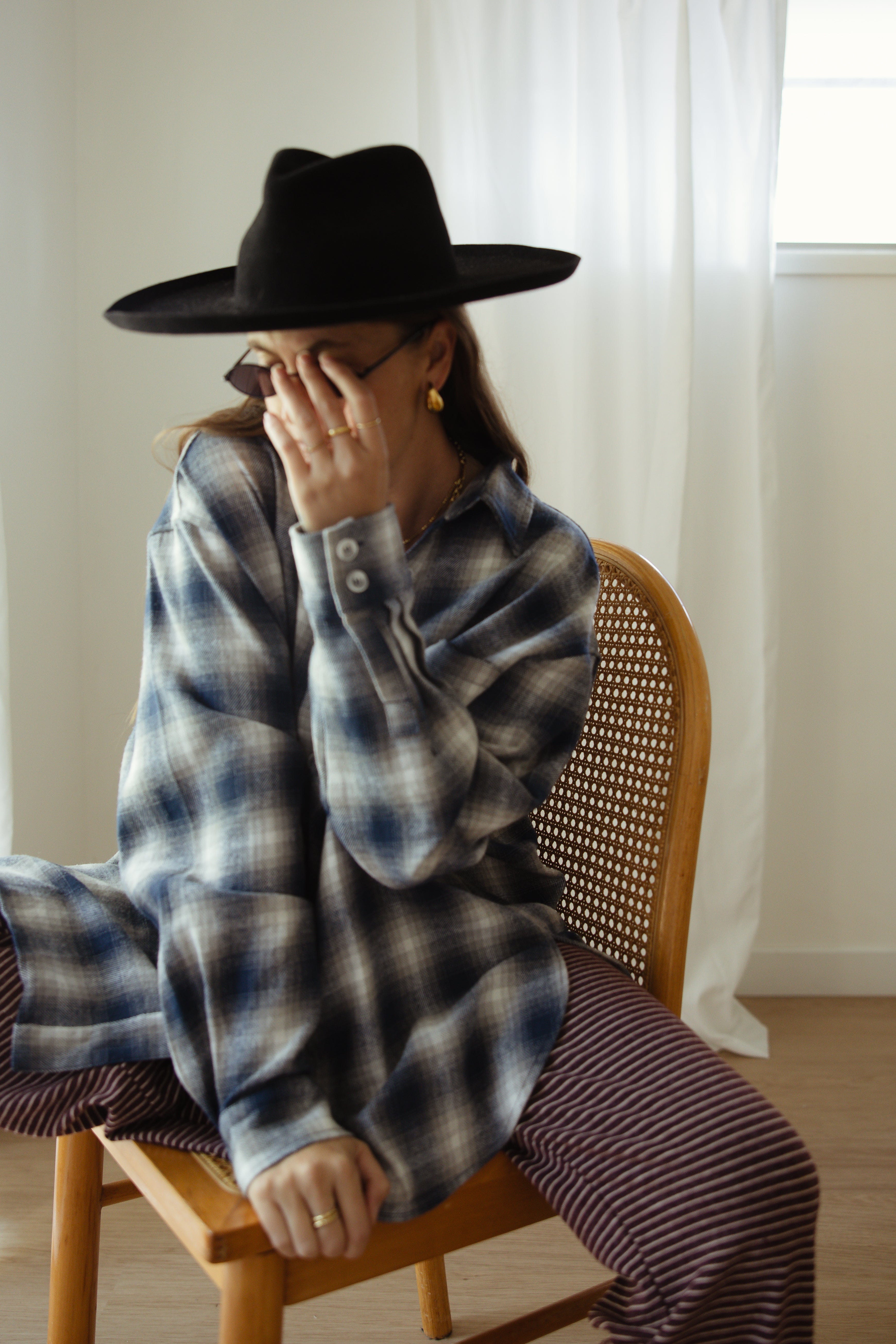 Blake - Blue Flannel shirt