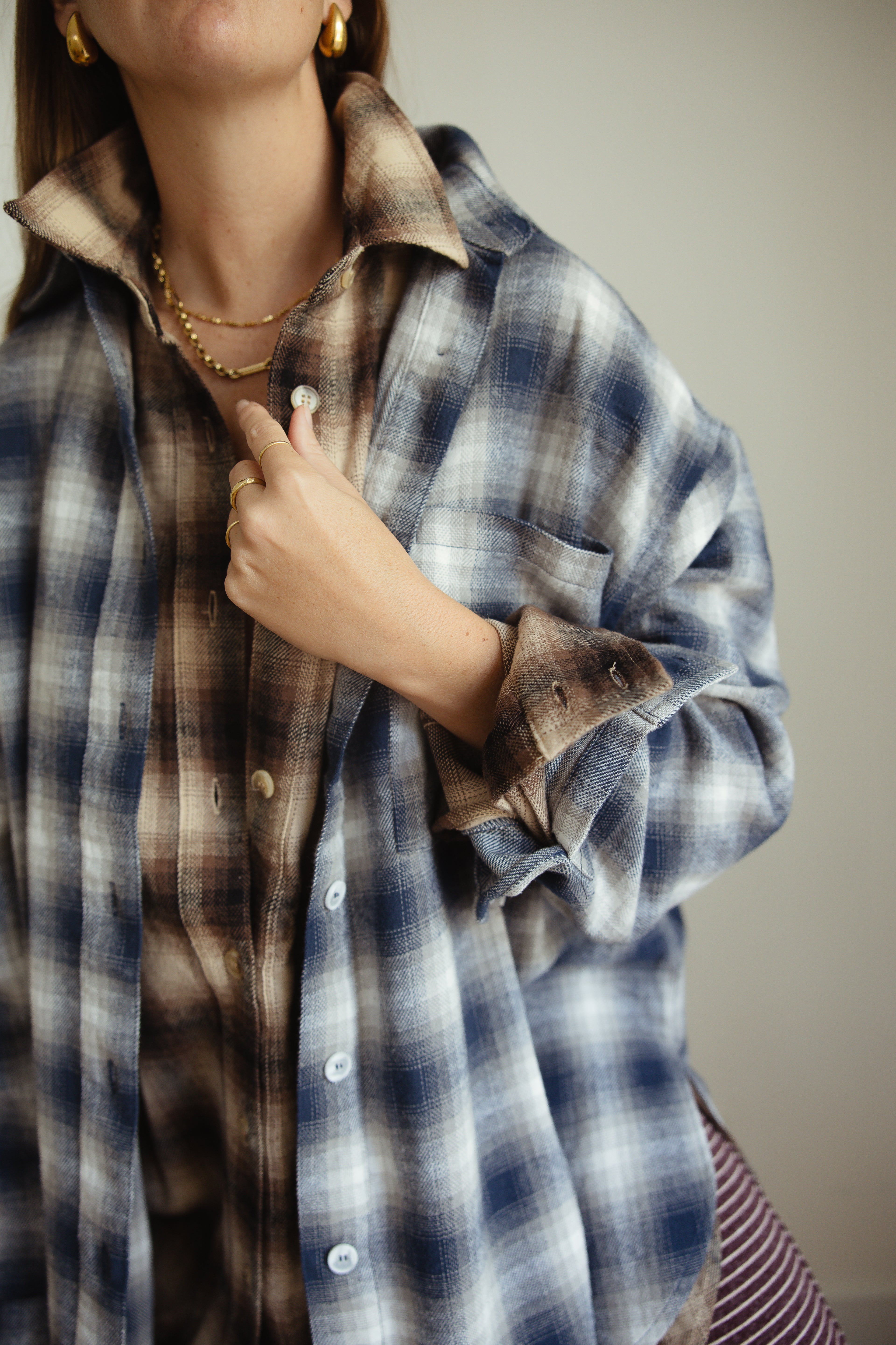 Blake - Blue Flannel shirt