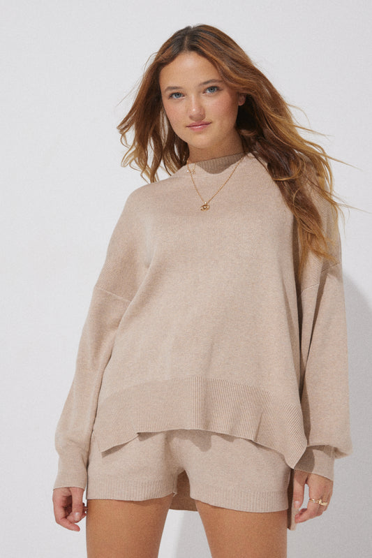 Luna Knit Sweater - Sand