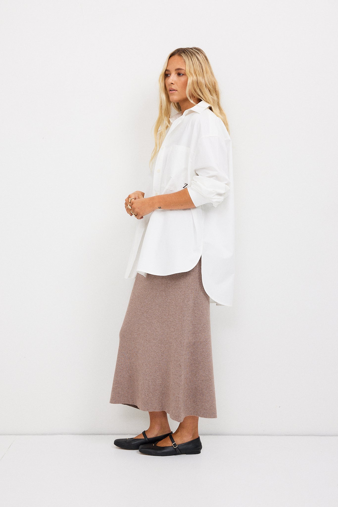 Blake Oversized Shirt - White