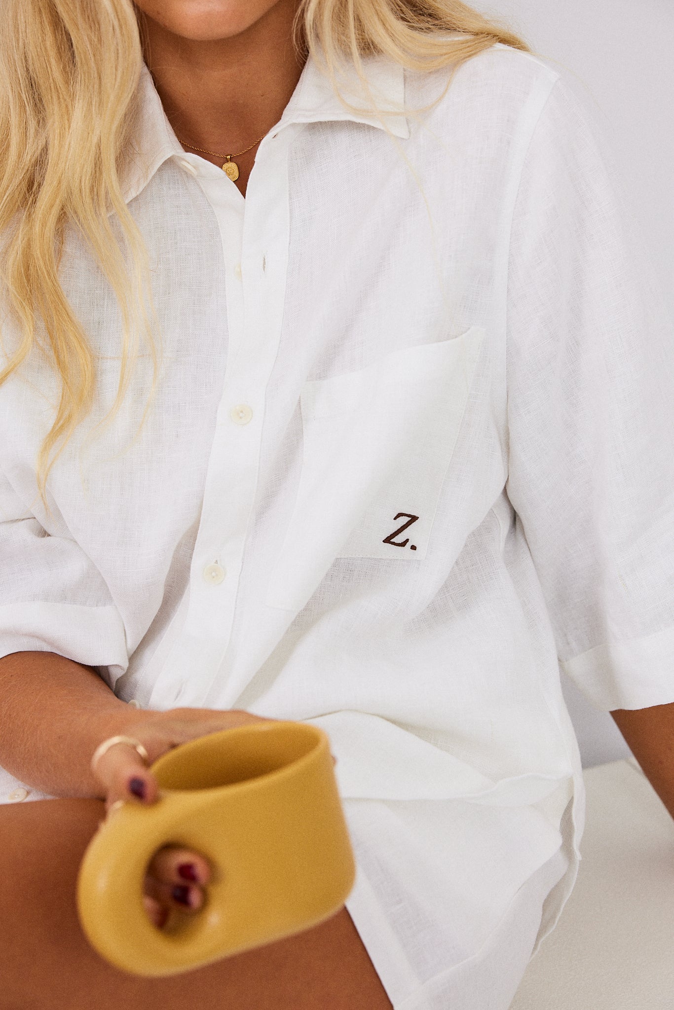 Rahni Linen Shirt - White