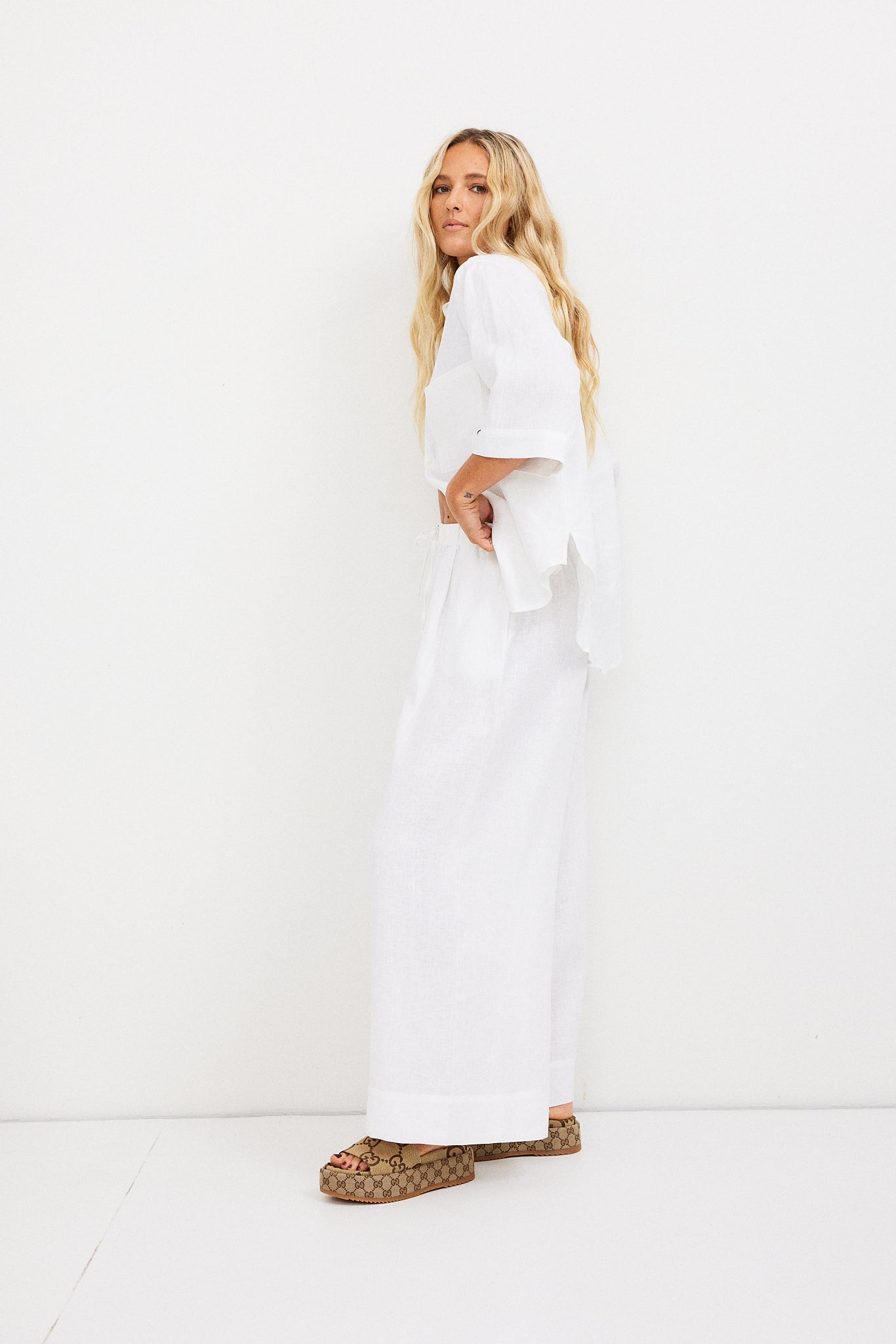 Rahni Linen Shirt - White