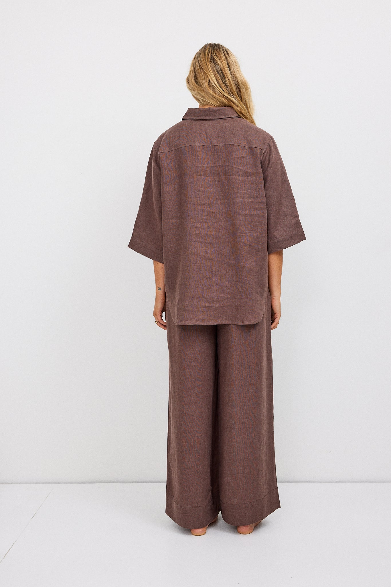 Rahni Linen Pants - Brown