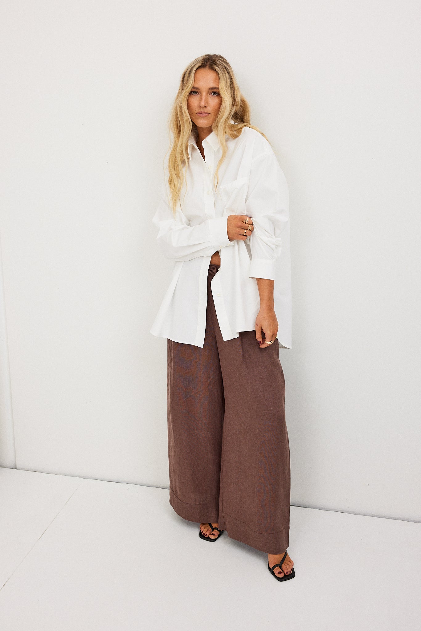 Blake Oversized Shirt - White