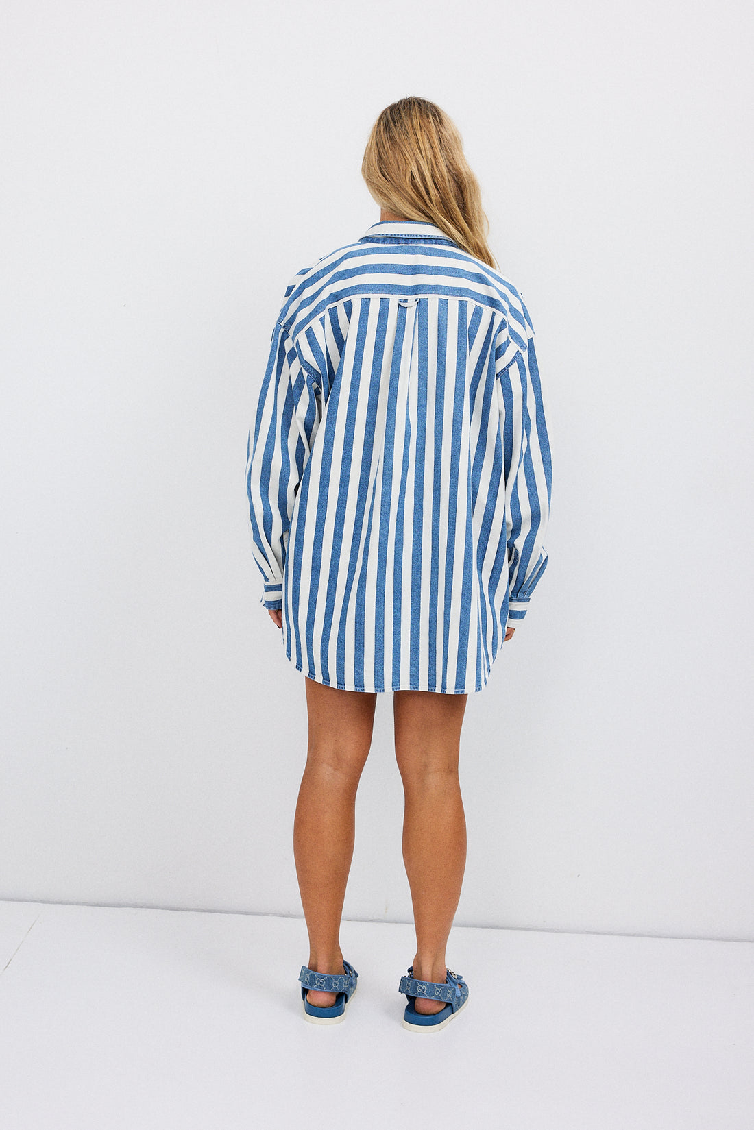 Sid Shirt - Stripe Denim