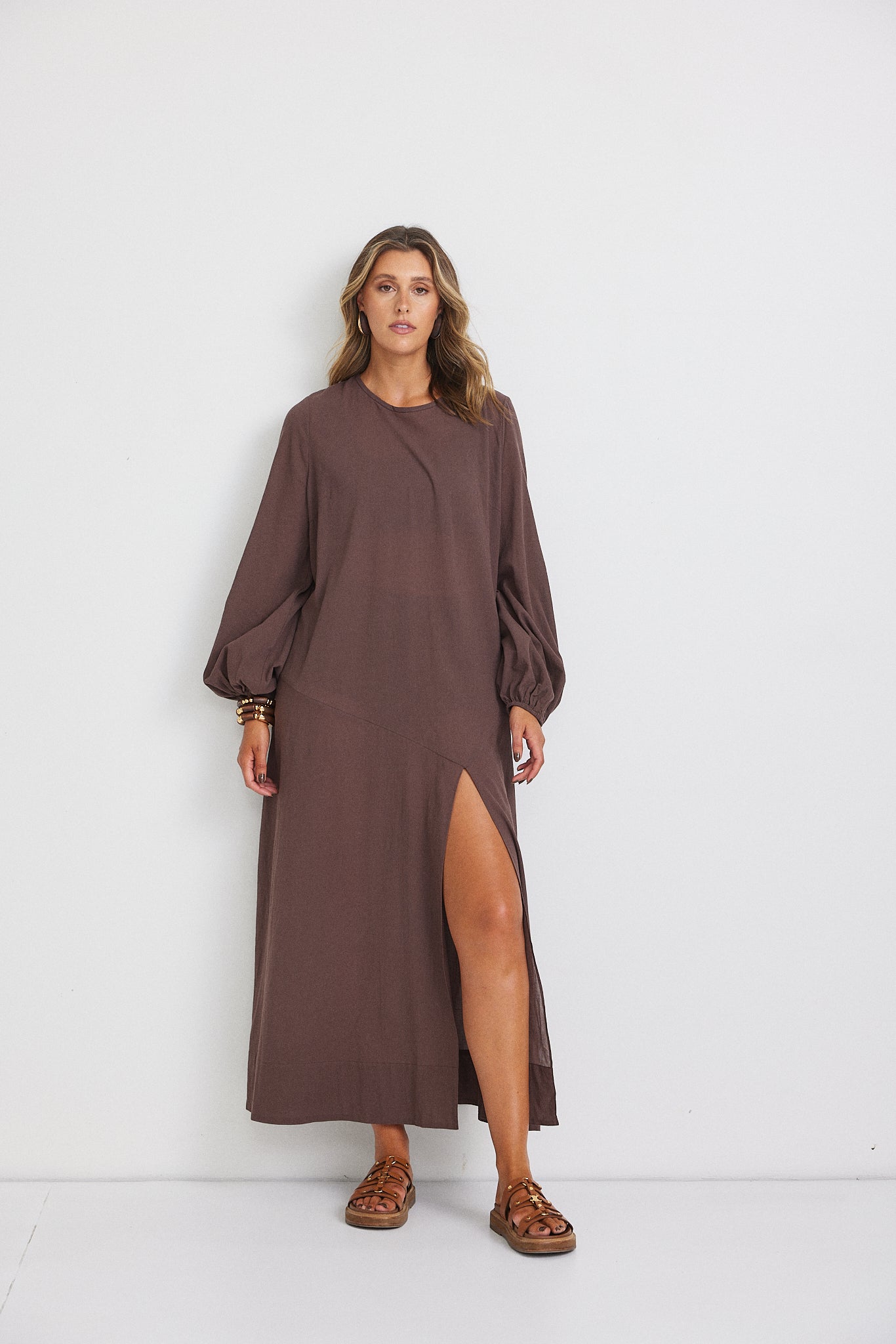 Hazel Maxi Dress - Brown