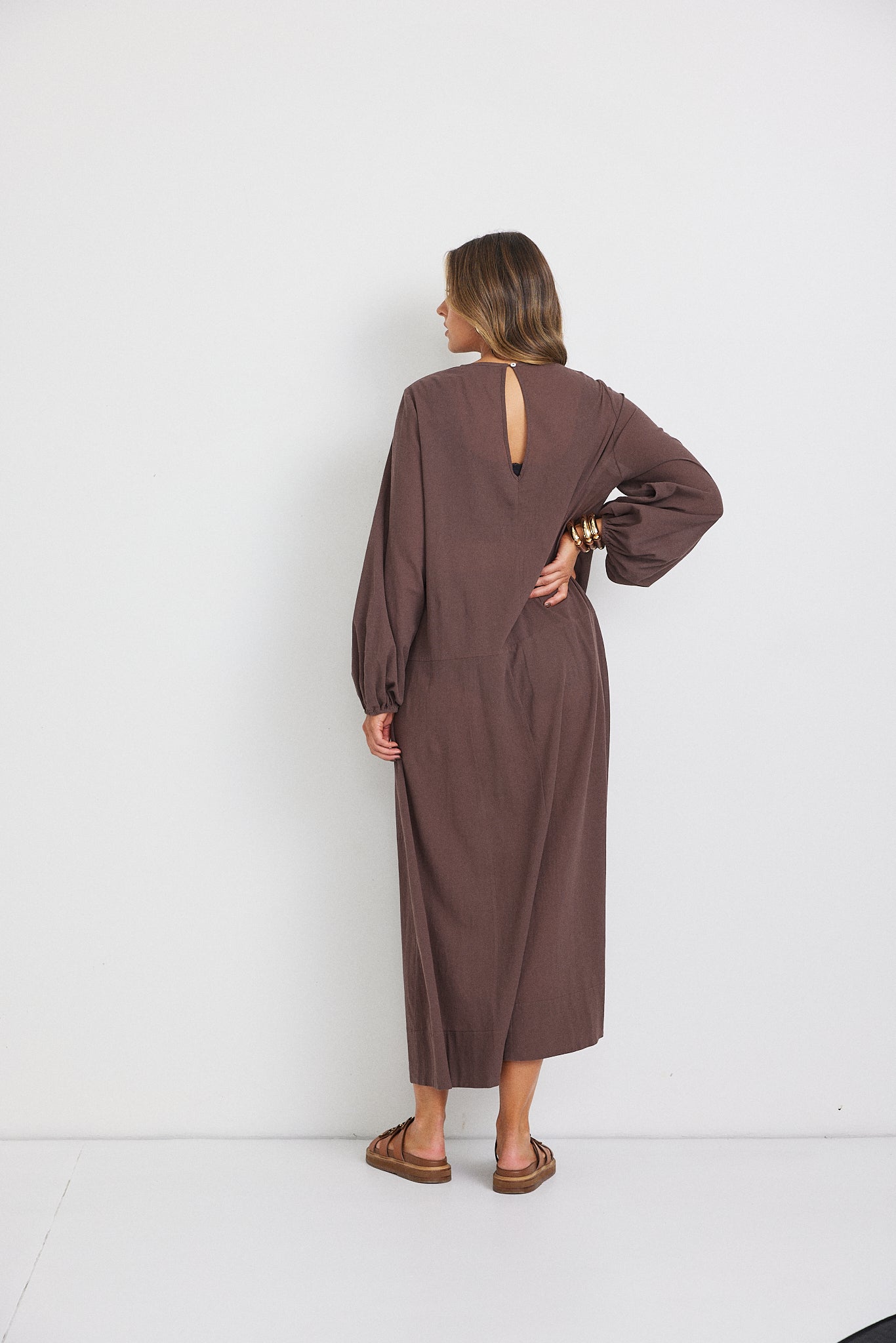 Hazel Maxi Dress - Brown