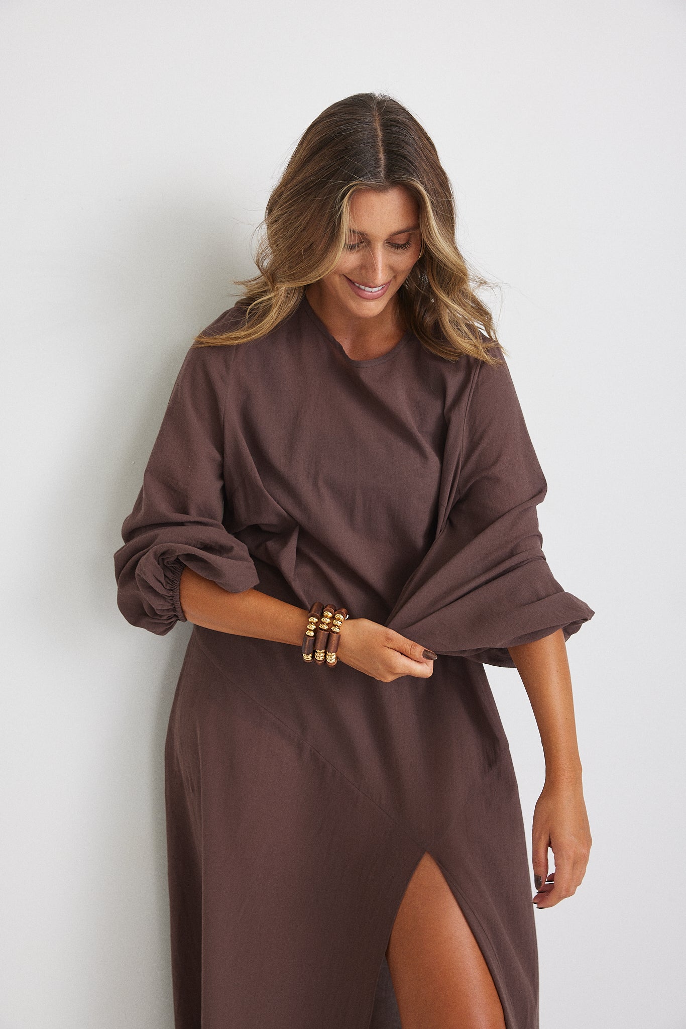 Hazel Maxi Dress - Brown