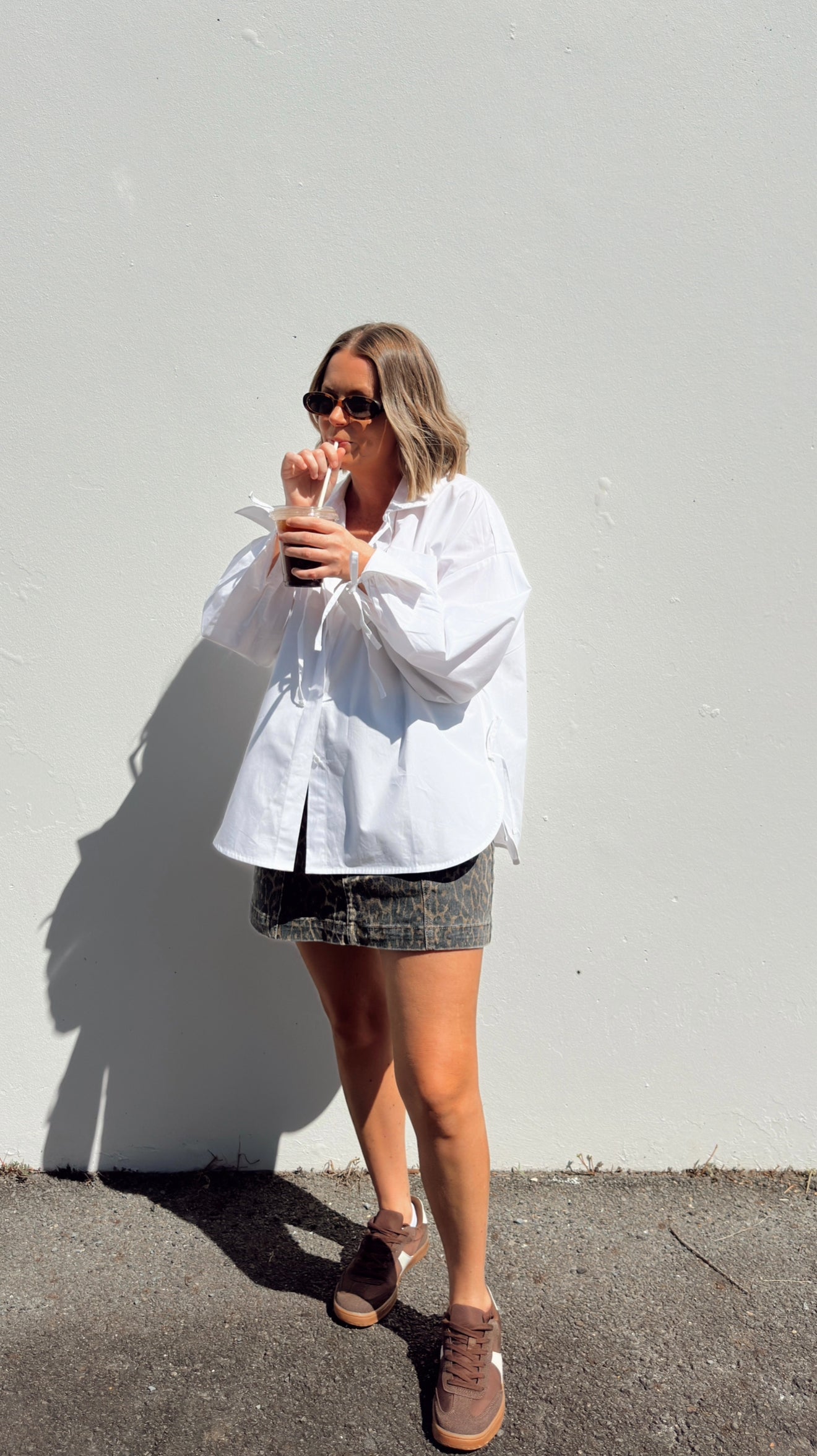 Ryan Relaxed Button Up Shirt - White