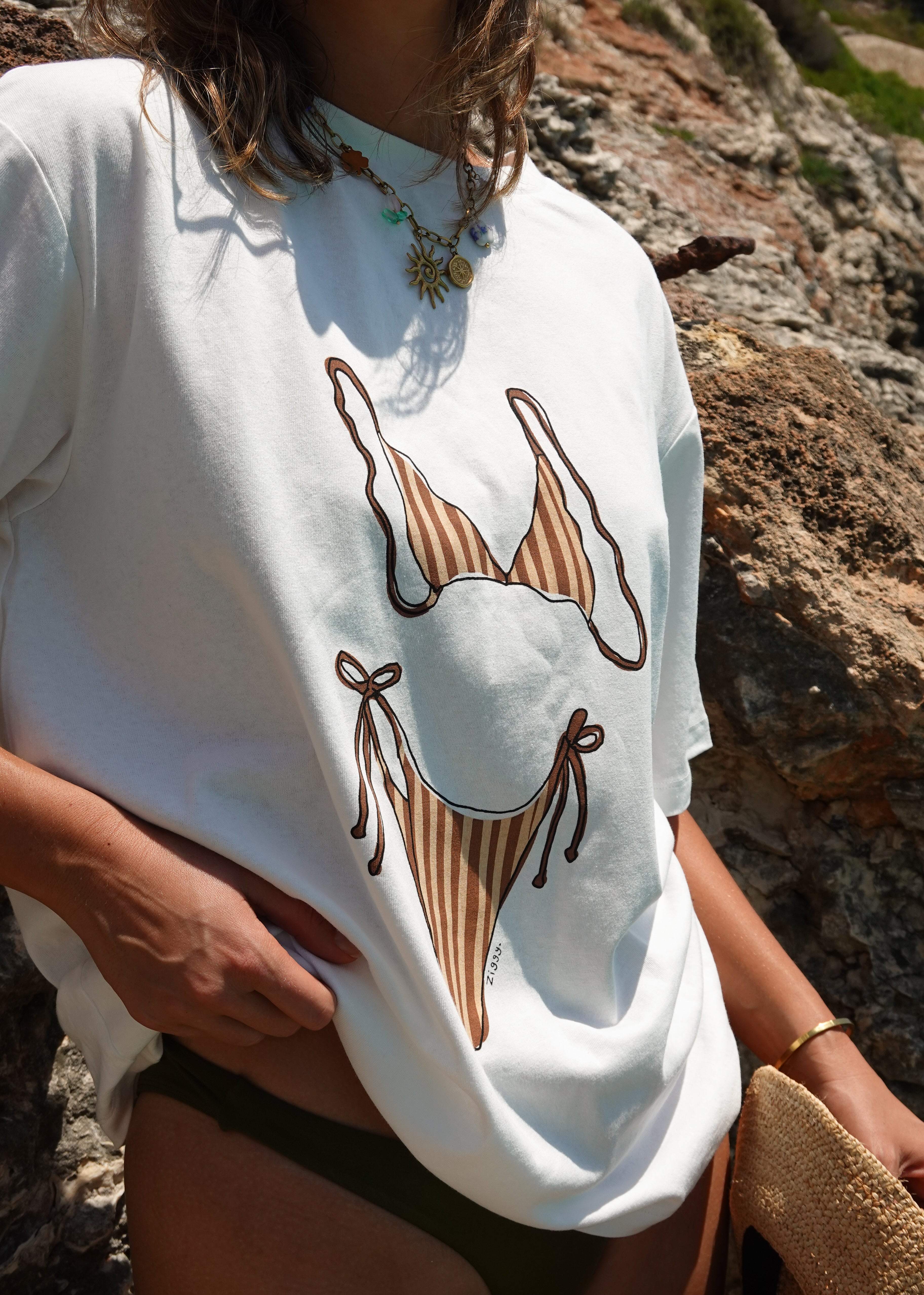 Bikini Very Oversized Tee - Stripe