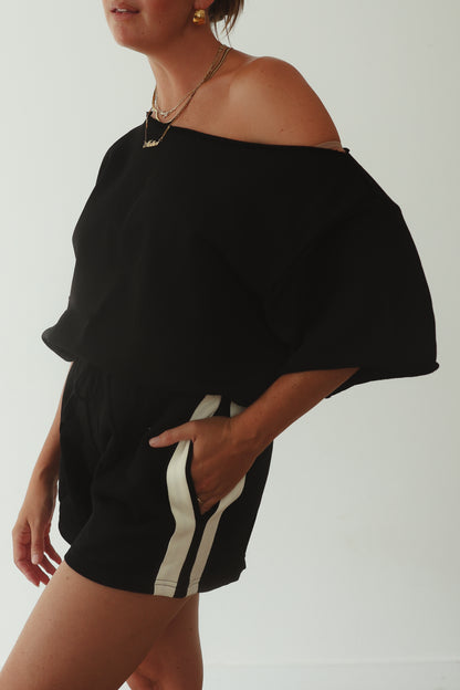 Noah Track Shorts - Black