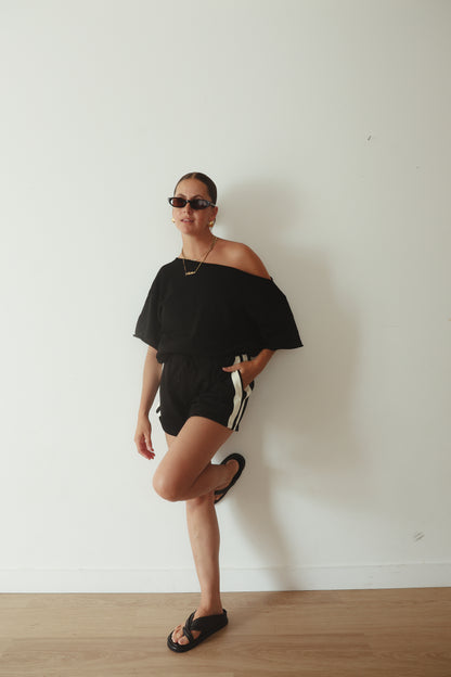 Noah Track Shorts - Black