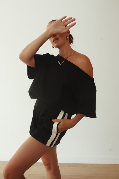 Noah Track Shorts - Black