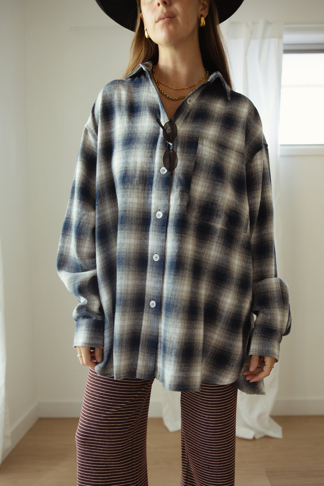 Blake - Blue Flannel shirt
