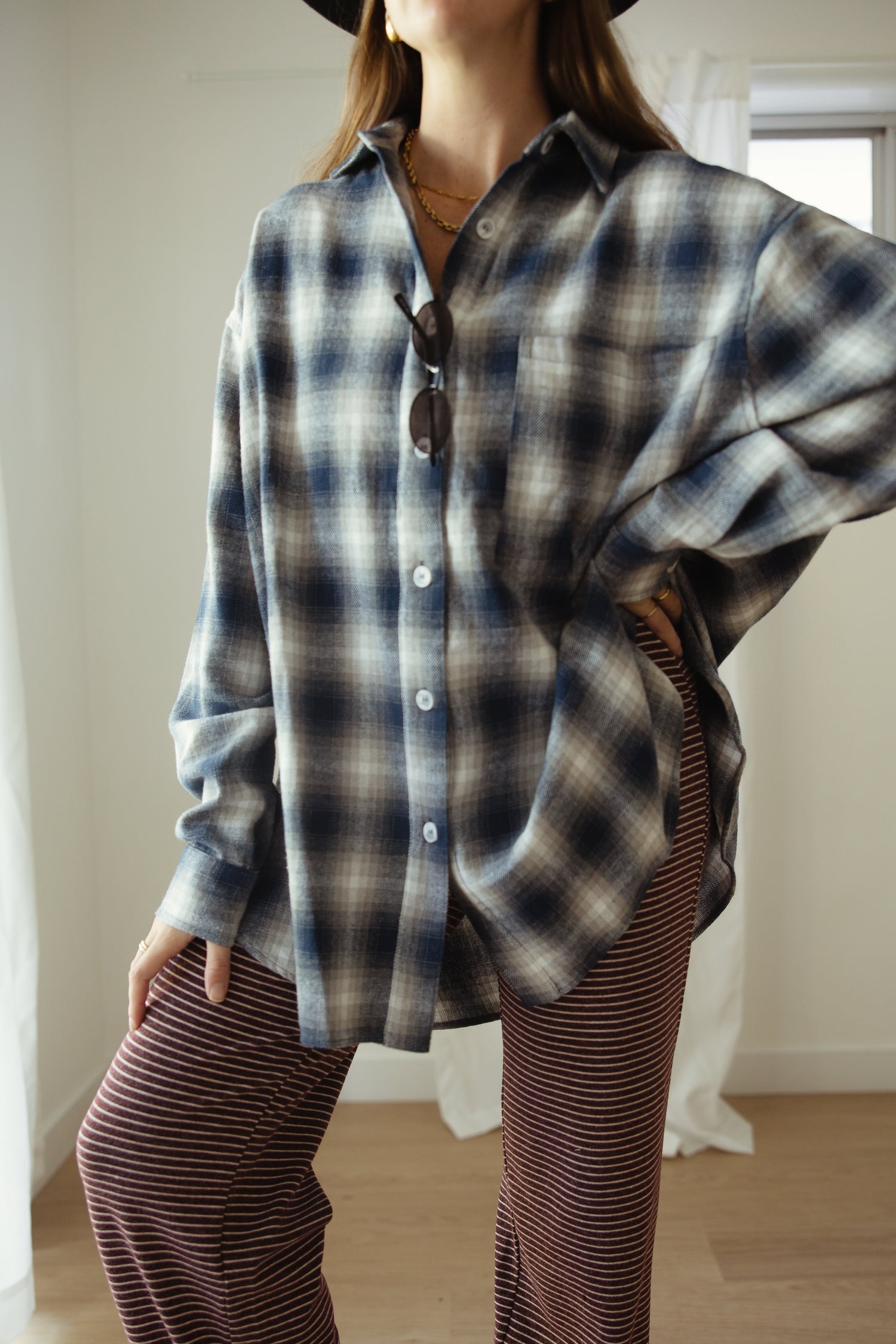 Blake - Blue Flannel shirt