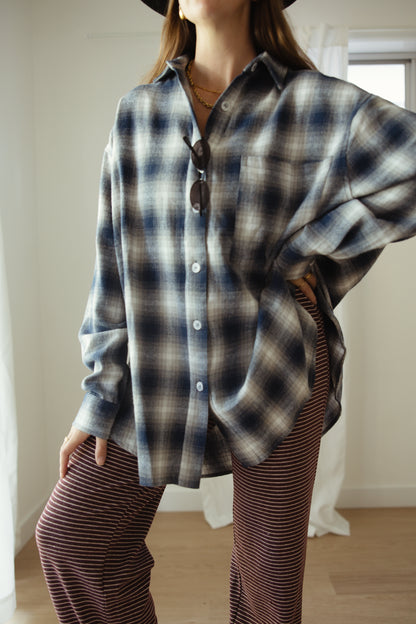 Blake - Blue Flannel shirt