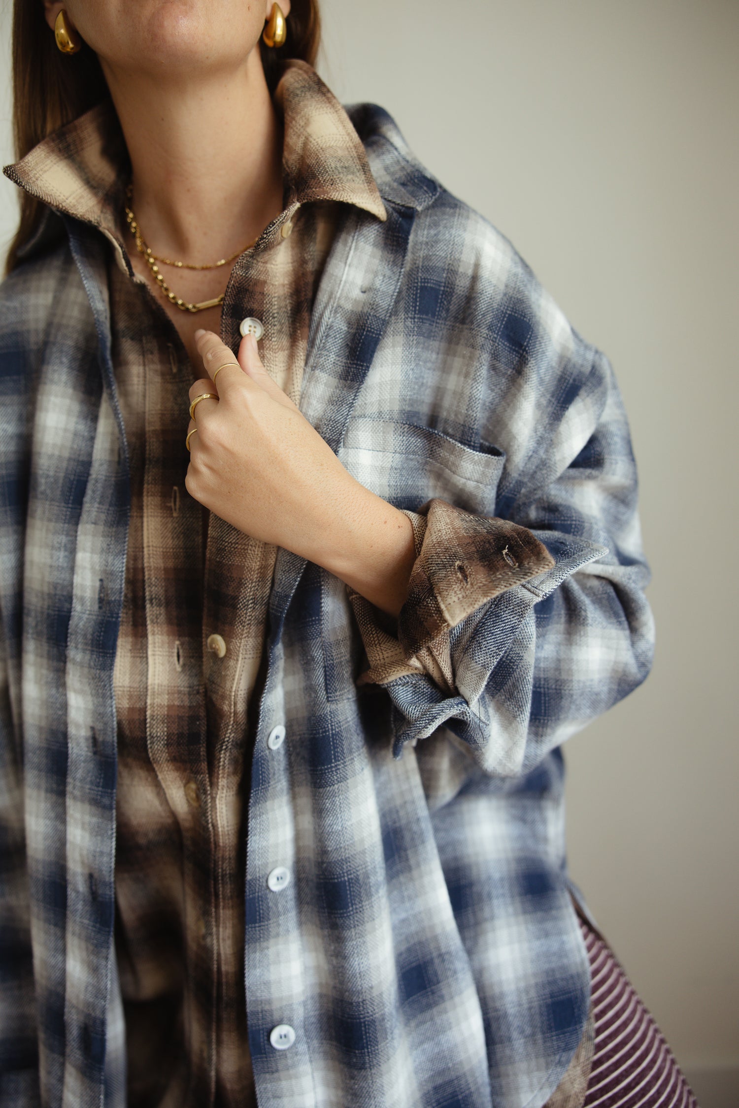 Blake - Blue Flannel shirt