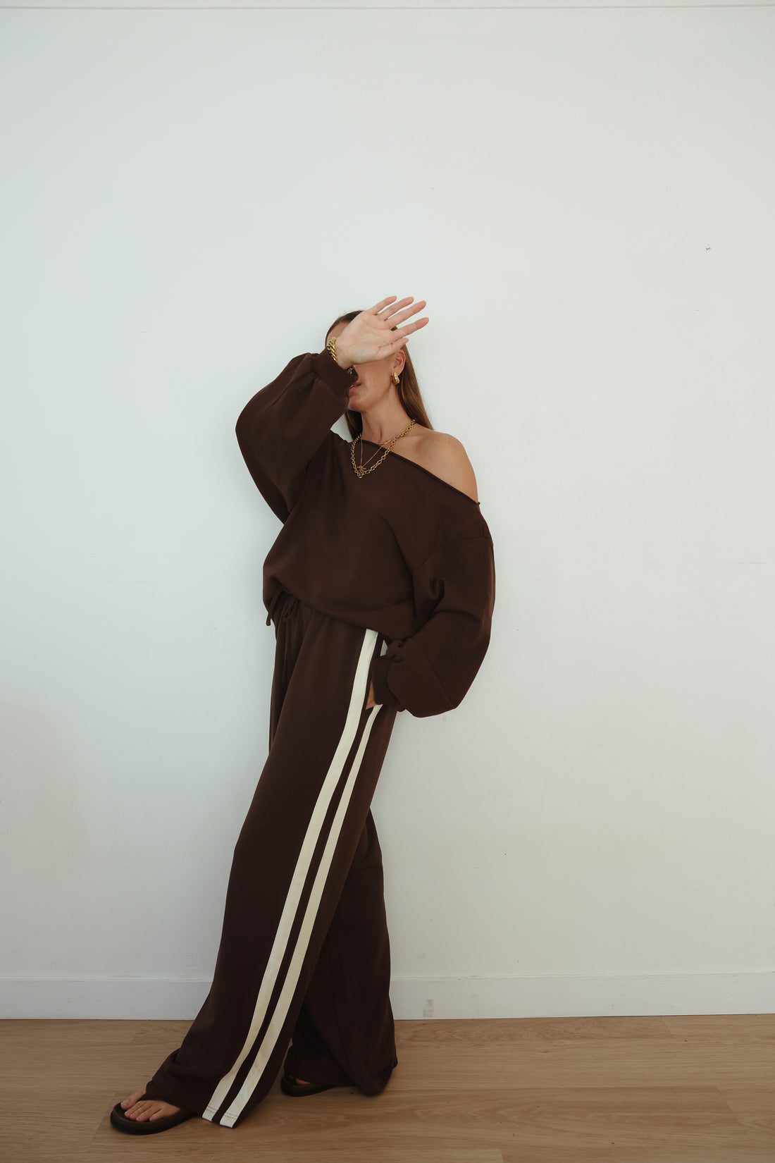 Noah Track Pants - Brown