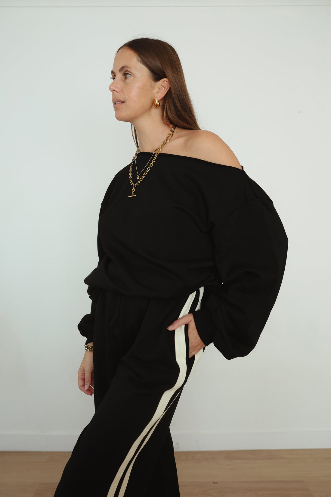 Noah Long Sleeve Top - Black