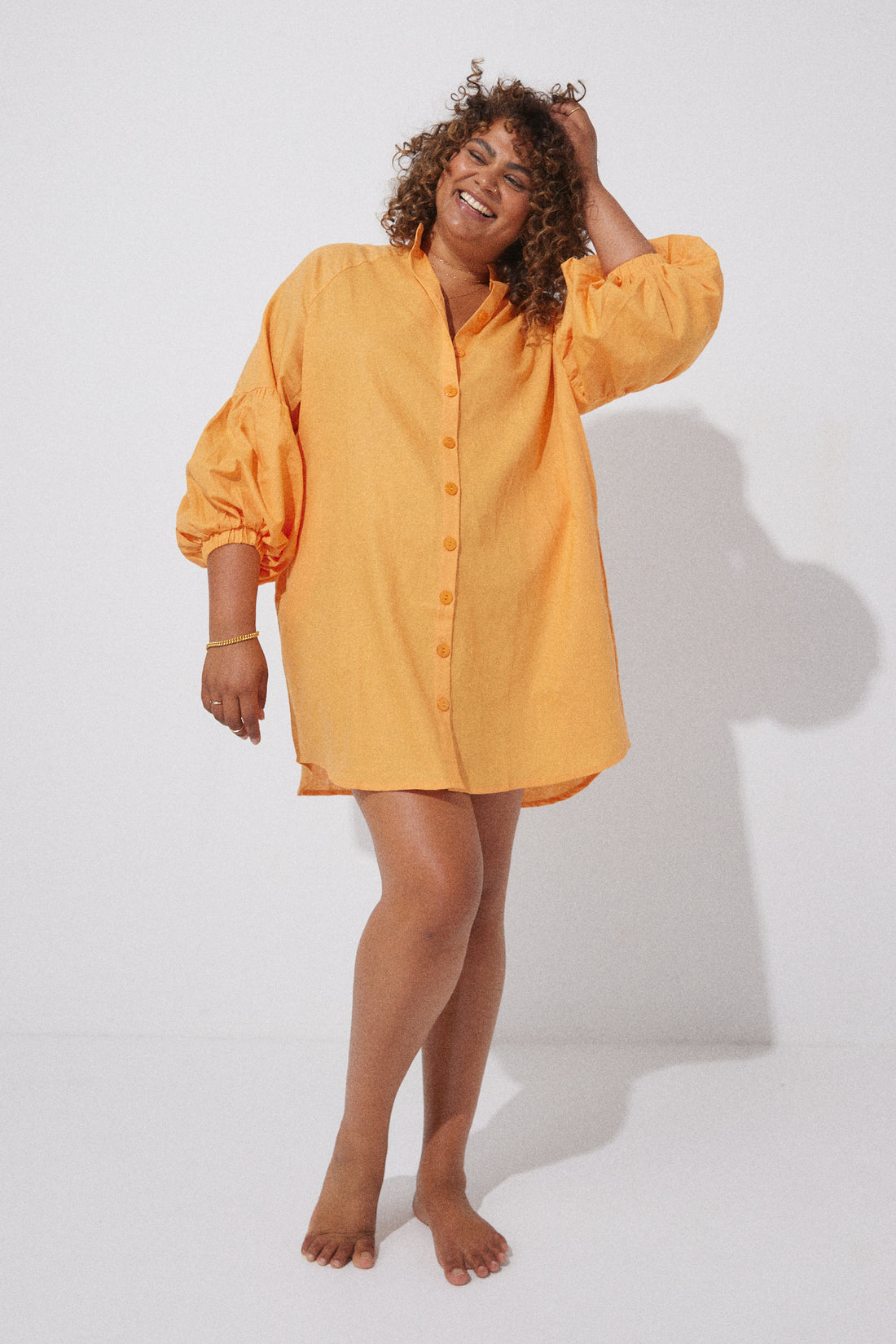 Havana Smock Dress - Marigold