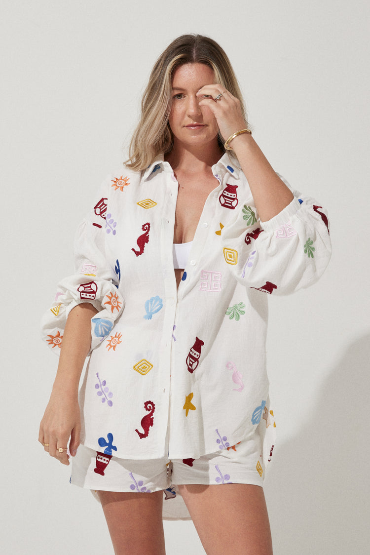 Light Embroidered Shirt 