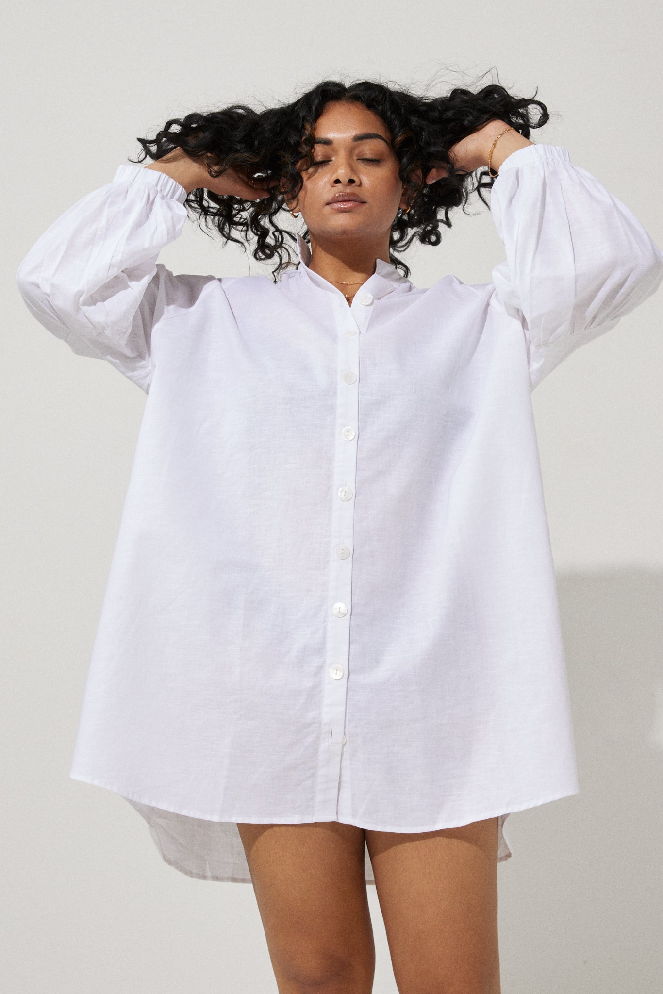 Havana Smock Dress - White