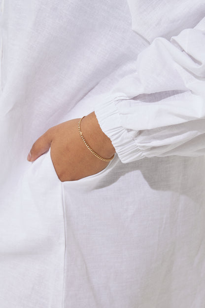 Havana Smock Dress - White