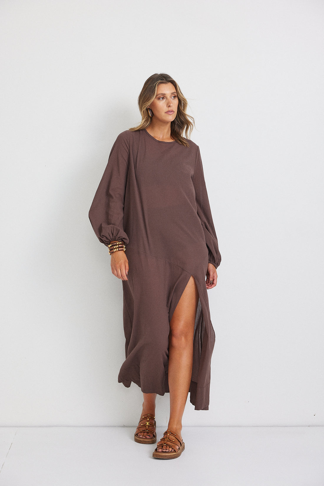 Hazel Maxi Dress - Brown