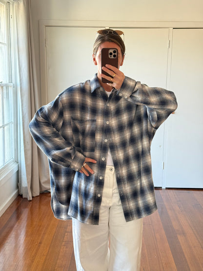 Blake - Blue Flannel shirt
