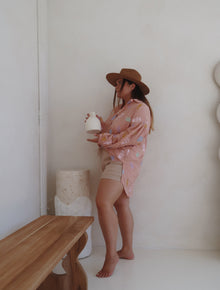 Sandy Embroidered Shirt - Pink