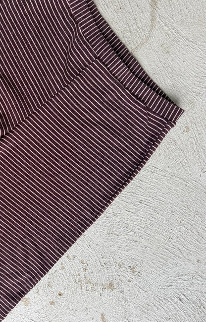 Rae Stripe Pants - Plum