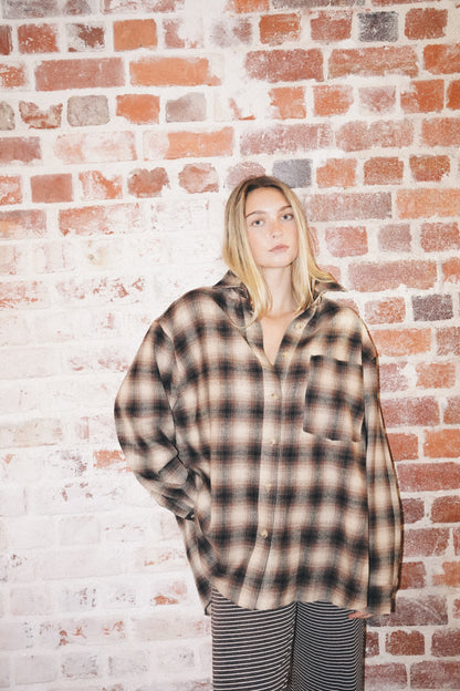 Blake - Brown Flannel shirt