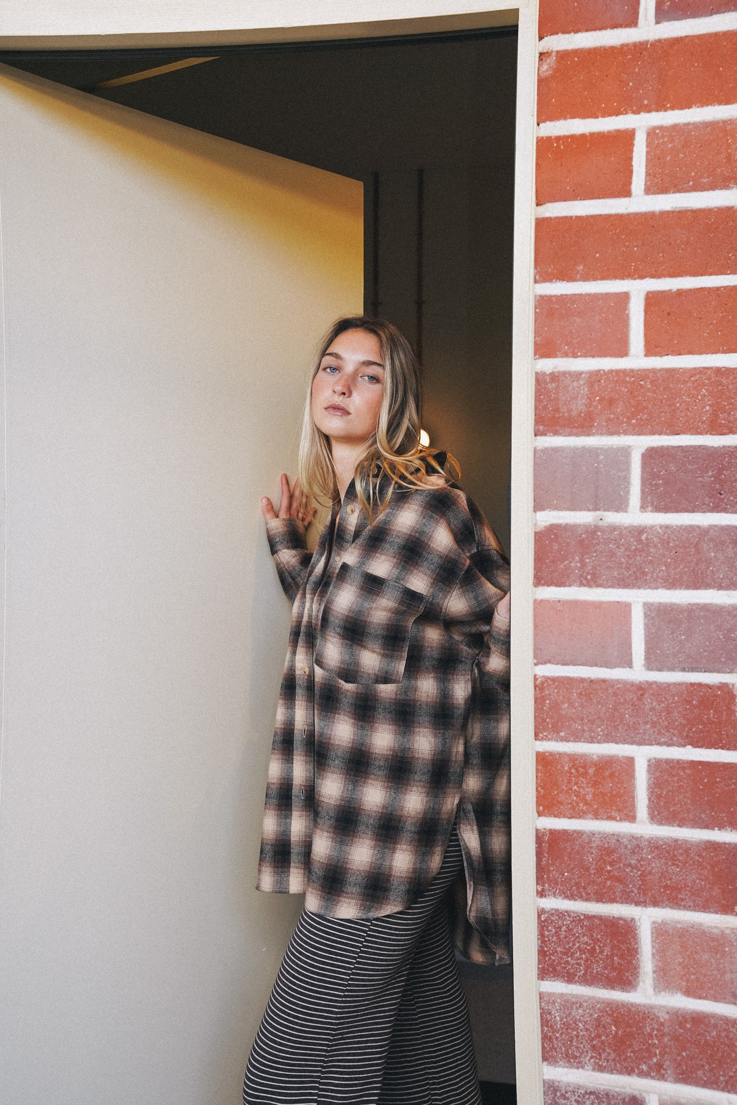 Blake - Brown Flannel shirt