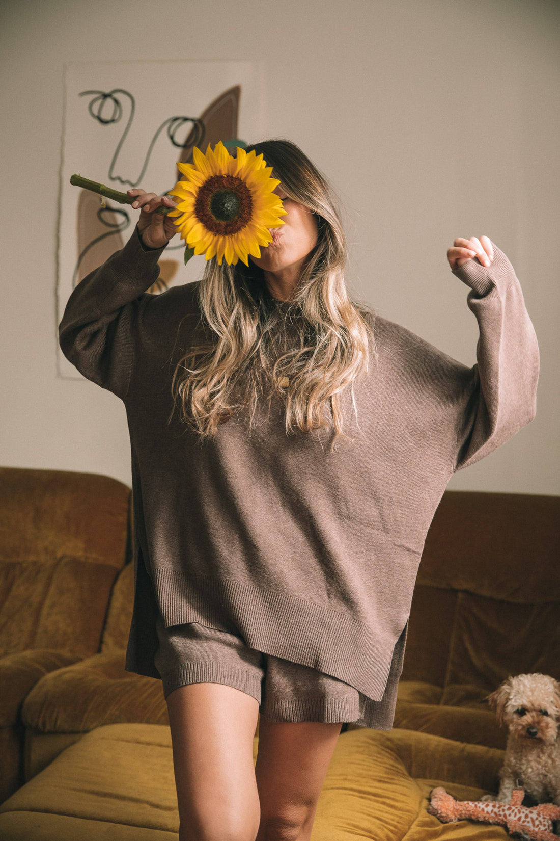 Luna Knit Sweater - Brown